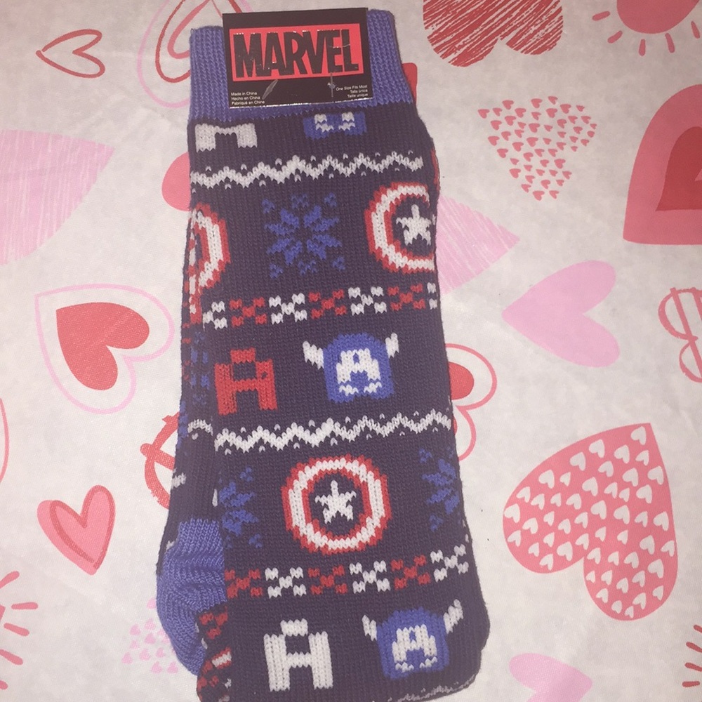🐝🐝Super thick Men's Marvel Captain America Socks